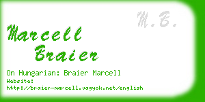 marcell braier business card